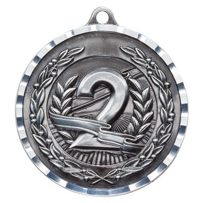 2nd Silver Diamond Cut Medal