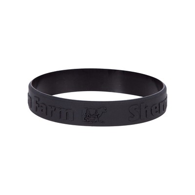 1/2" Silicone Wristband - Embossed