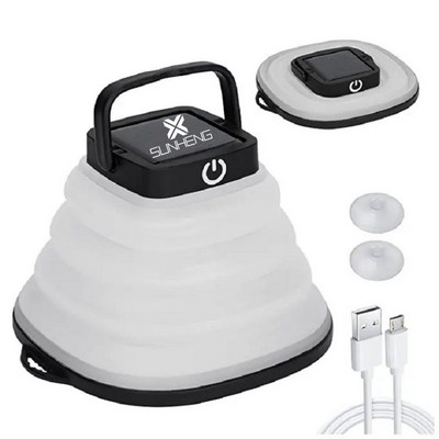 Outdoors Camping LED Rechargeable Solar Collapsible Light