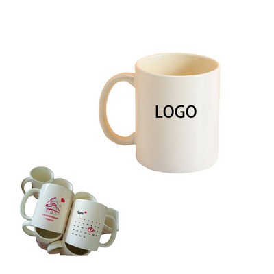 10 Oz. Ceramic Coffee Mug Height 3 3/4"