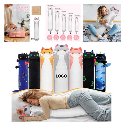 36" Cute Long Cat Plush Kids Body Pillow