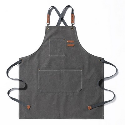 Canvas Aprons with 2 Pockets