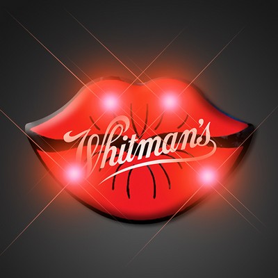 Kissy Lips Flashing Pin - PRINTED