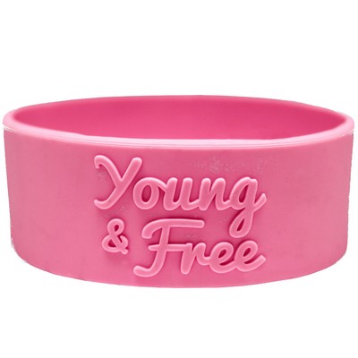 3/4" Embossed Wristbands
