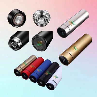 Temperature Display Stainless Steel Water Bottle