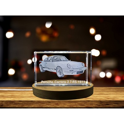 Porsche Carrera 2.7 RS (1973) 3D Engraved Crystal Tribute