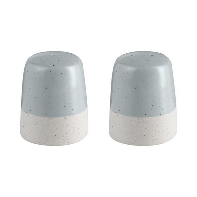 blomus Sablo Stone Gray Ceramic Stoneware Salt & Pepper Shaker Set