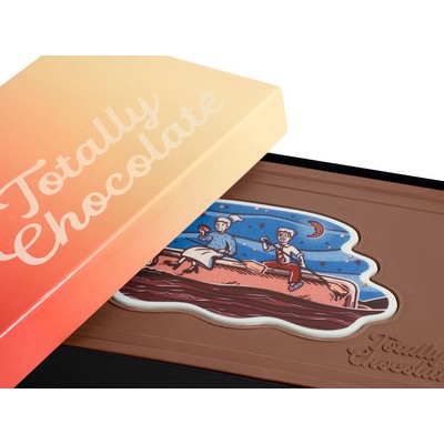 Giant 2lb. Engraved Combo Chocolate Bar with Luxury Custom Packaging