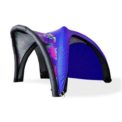Custom Printed Inflatable Dome Tent - Design 1, Banner, Topper and Frame (10' x 10ft)