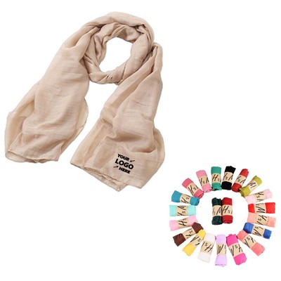 Fashion Long Cotton-Linen Scarf