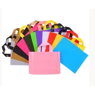 0.12 Mm Soft Handles Plastic Shopping Bags
