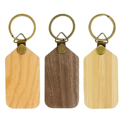 Wooden Photo Frame Keychain