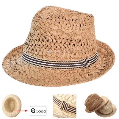 Men'S Summer Sun Protective Straw Hat