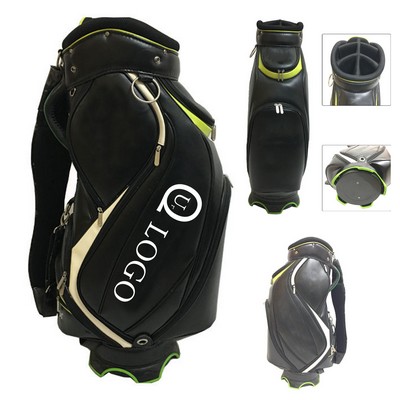 16.73 x 10.43 x 35.43" Pu Golf Bag w/ 5 Side Pockets