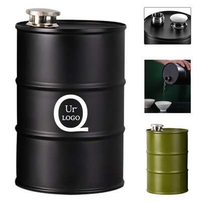 25 Oz Oil Barrel Flask