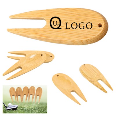 Bamboo Divot Tool For Golf