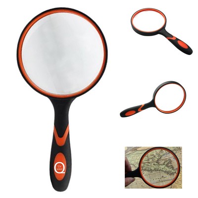 2.95" Rubber-Handled Compact 10X Magnifier