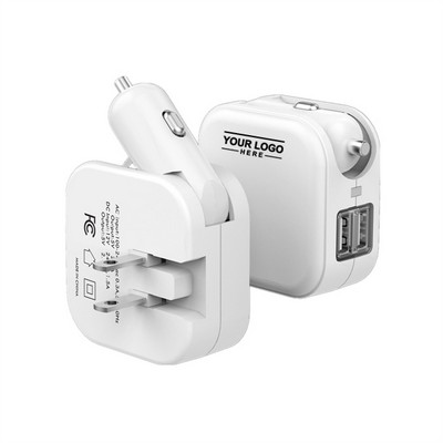 Dual Device Port Charger - Charge Two Devices Simultaneously