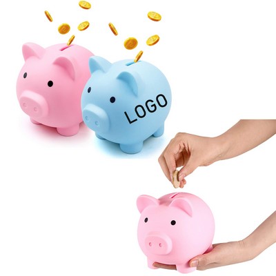 Plastic Cute Pig Saving Money Box Coin Bank