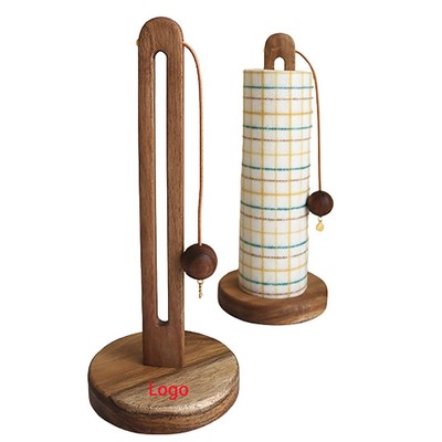 Wooden Paper Towel Holder