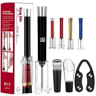 4" 1 Metal Air Pump Wine Bottle Opener