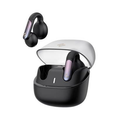 Havit Open-Ear Clip Headphones Earbuds with Mic Black, Bluetooth