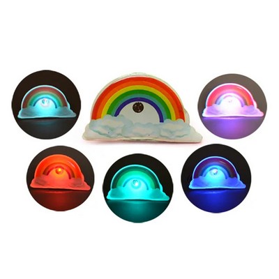 Custom Rainbow Shape LED Flashing Badge Name Badge
