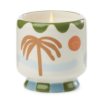 A Dopo 8 Oz "Palm Tree" Ceramic Candle - Lush Palms