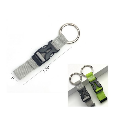 Luggage Hanging Strap With O-ring Locking
