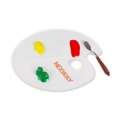 Large Oval Plastic Paint Palette