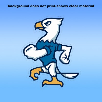 Clear Removable Glass Decals (5"X3.5") - Removeable. Repositionable. Custom Shape