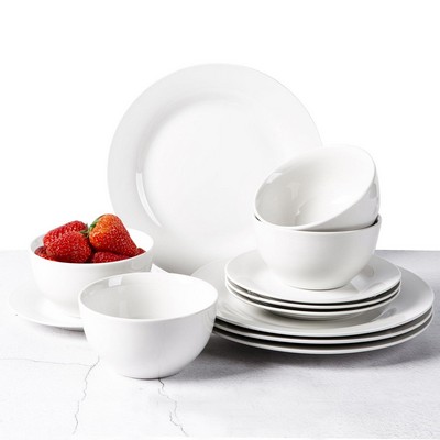 Gourmet Edge 12Pc Porcelain Dinnerware Set