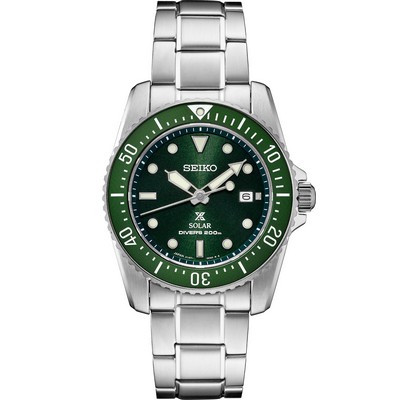 Seiko Watch Prospex Solar Diver Green Dial