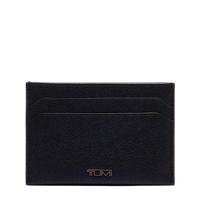 Tumi Nassau Slim Card Case- Black Texture Leather