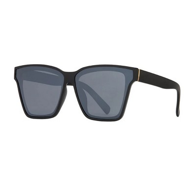 Palma Matte Onyx Sunglasses w/Smoke Light Mirror Lens