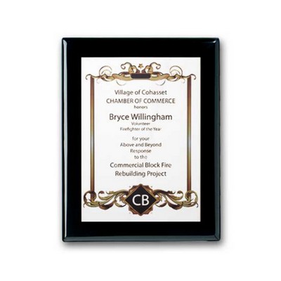 SpectraPrint™ Plaque - Ebony White
