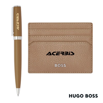 Hugo Boss® Ballpoint Pen & Card Holder Set