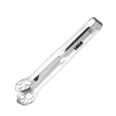 Paw-Shaped Stainless Steel Serving Tongs