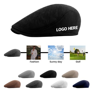 Mesh Newsboy Cap