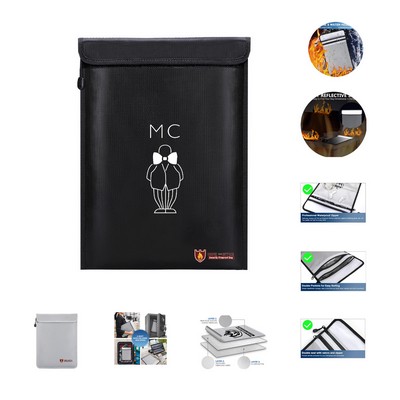 Two Pockets Fireproof Document Bag