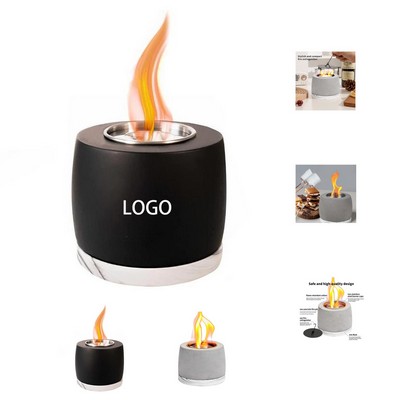 Concrete Tabletop Mini Portable Fire Pit