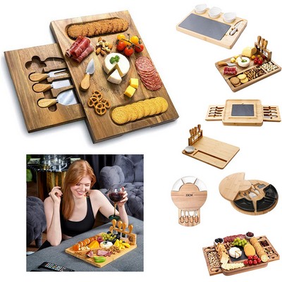 Deluxe Cheese and Meat Platter Set