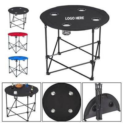 Folding Table for Four - person Game Day