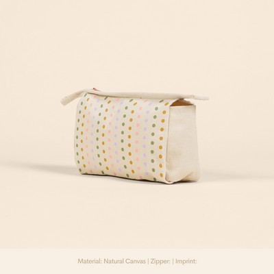 Natural Canvas Medium Jetsetter Pouch