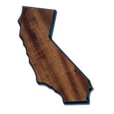 Walnut Finish State Plaque