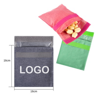 Eco-Friendly Reusable Snack and Sandwich Pouch