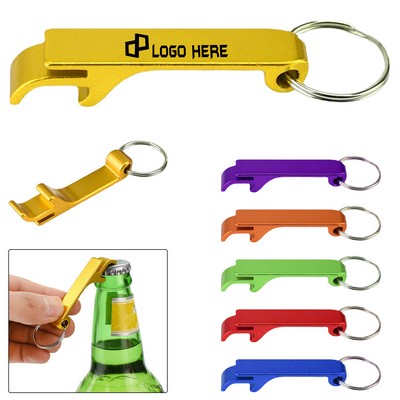 Aluminium Alloy Keychain W/ Bottle Opener