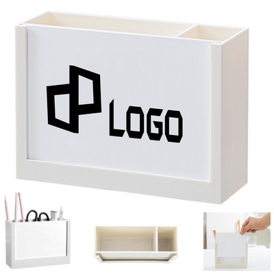 Pen Holder Desk Organizer W/ 12 Months Calendar