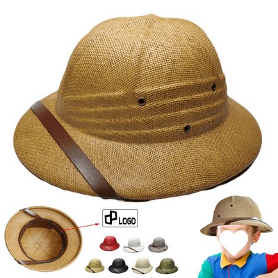 Kids' Summer Riding Sun Protective Straw Hat