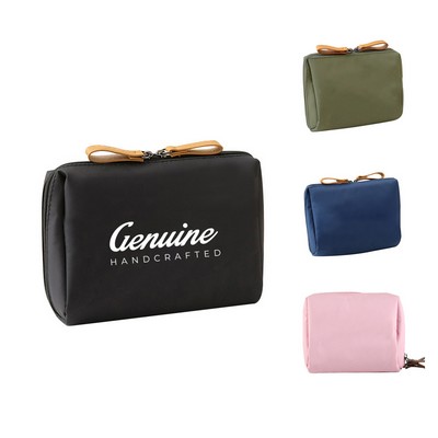 Triple Zip PU Crossbody Bag